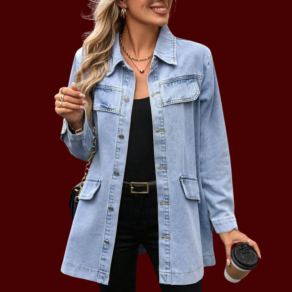 Ebba – En sofistikerad denimjacka i längre modell