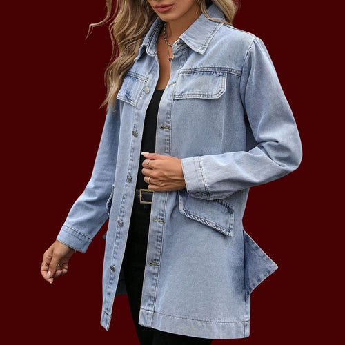 Ebba – En sofistikerad denimjacka i längre modell