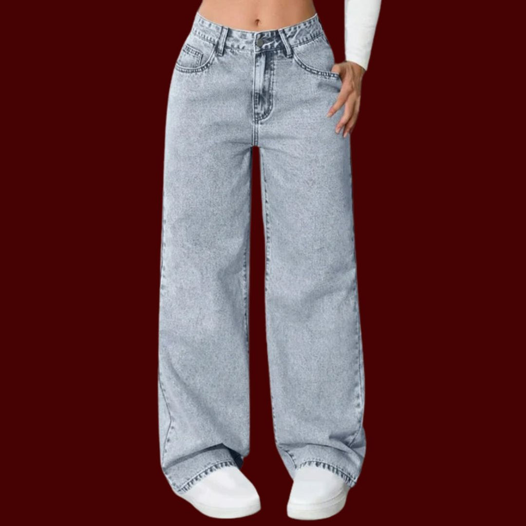 Karin – Vida jeans med trendig ljus tvätt